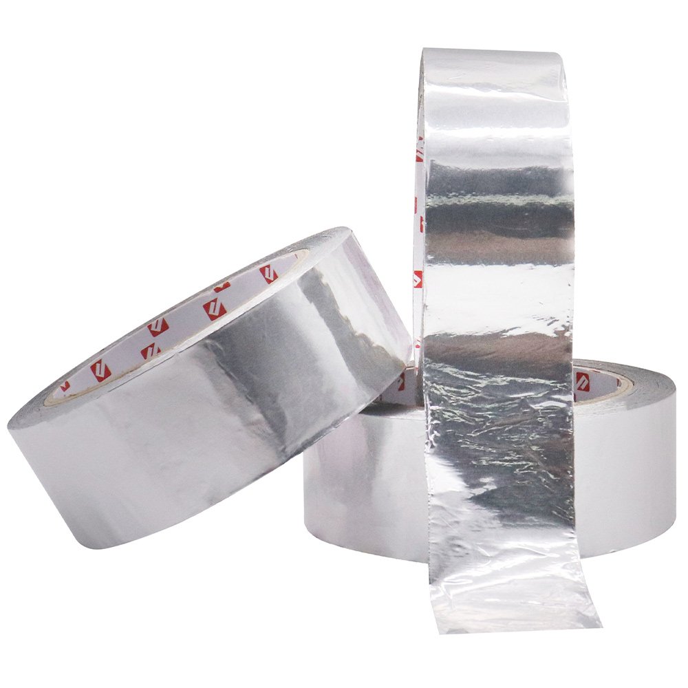 Linerless aluminum foil tape